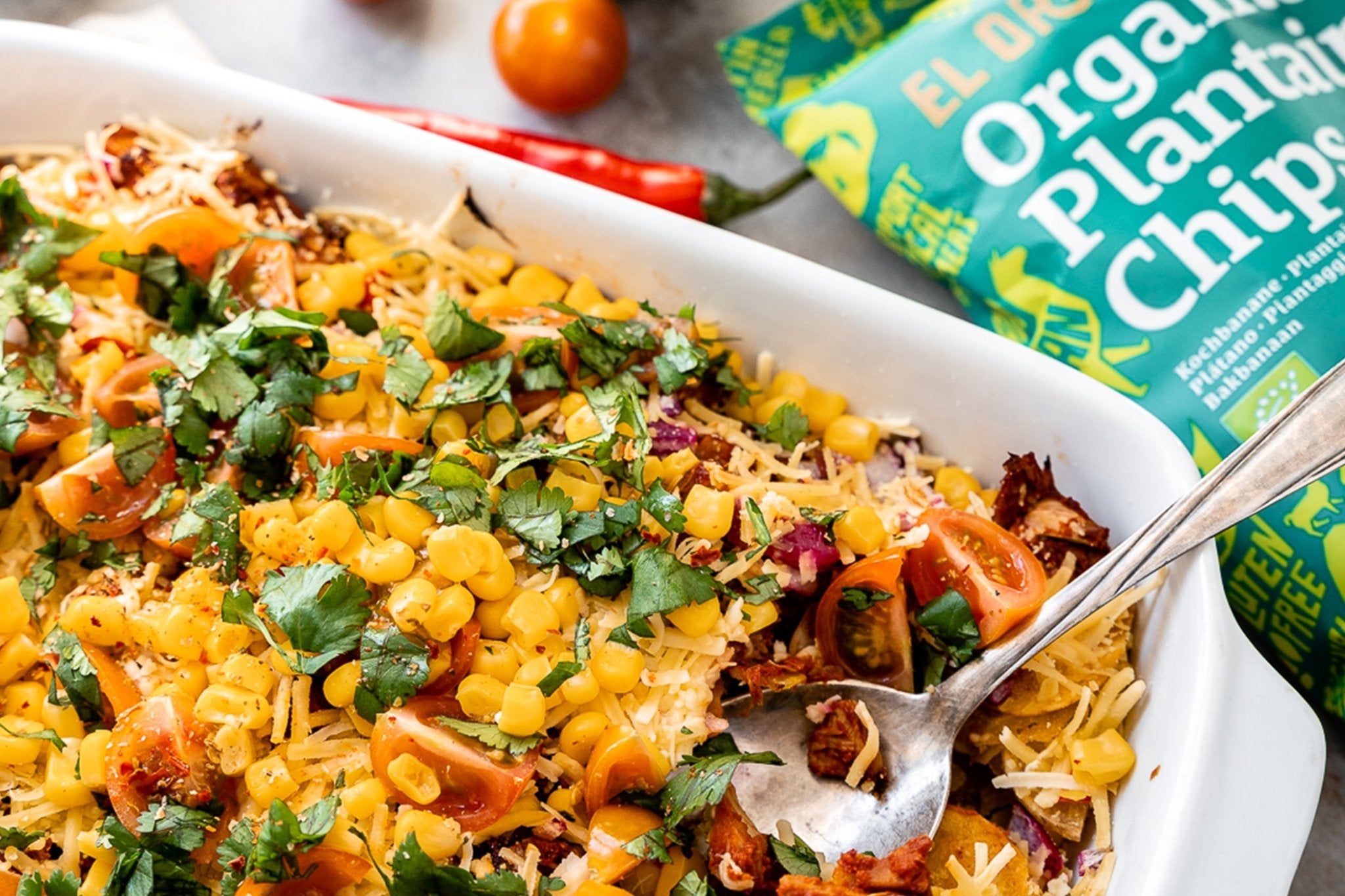Loaded Plantain Chips mit BBQ Jackfruit 🧑‍🍳🔥💚 - el origen