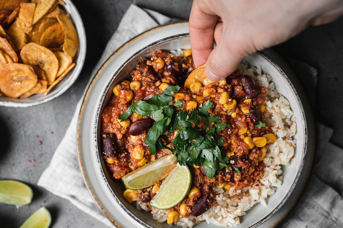 Soja Chili Sin Carne - el origen