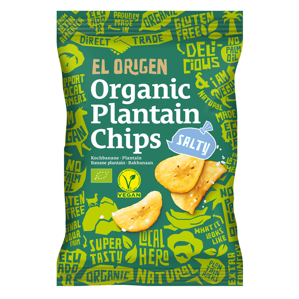 Organic plantain chips with sea salt
