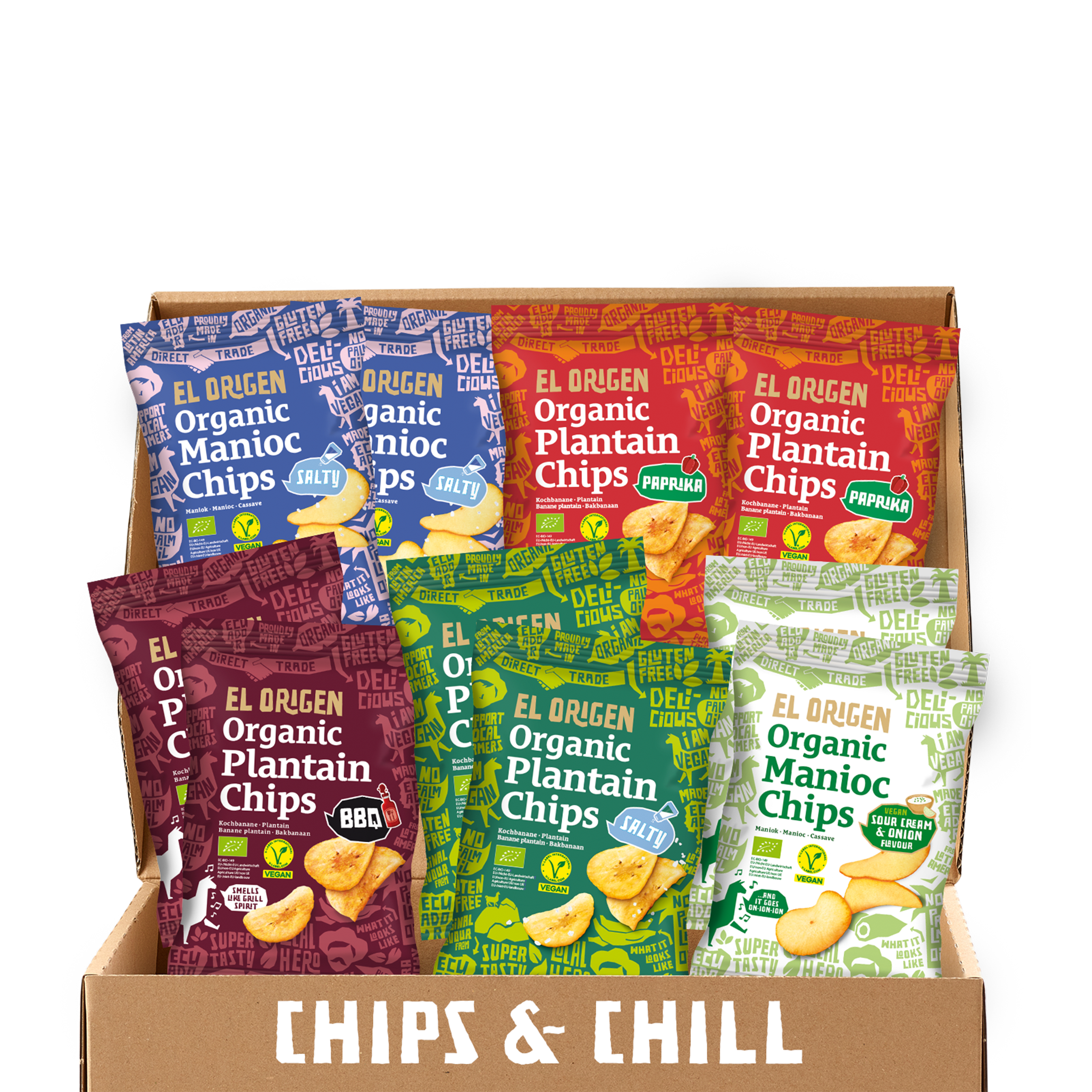Chips & Chill: Snack pack el origen organic chips (10 packs)