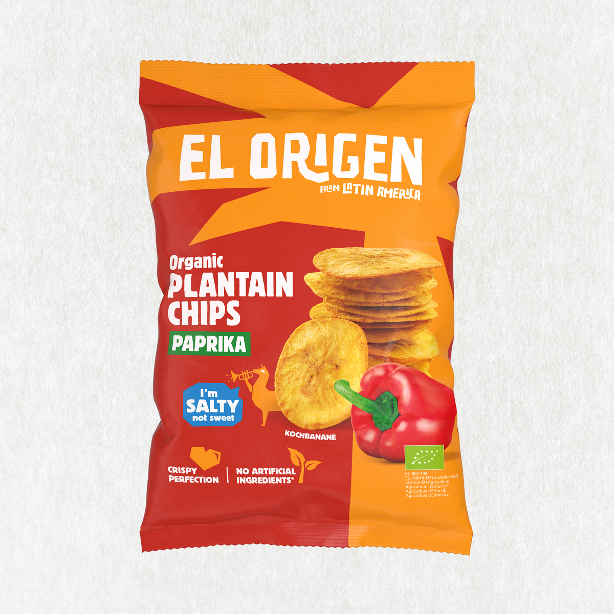 Bio Kochbananen Chips mit Paprika