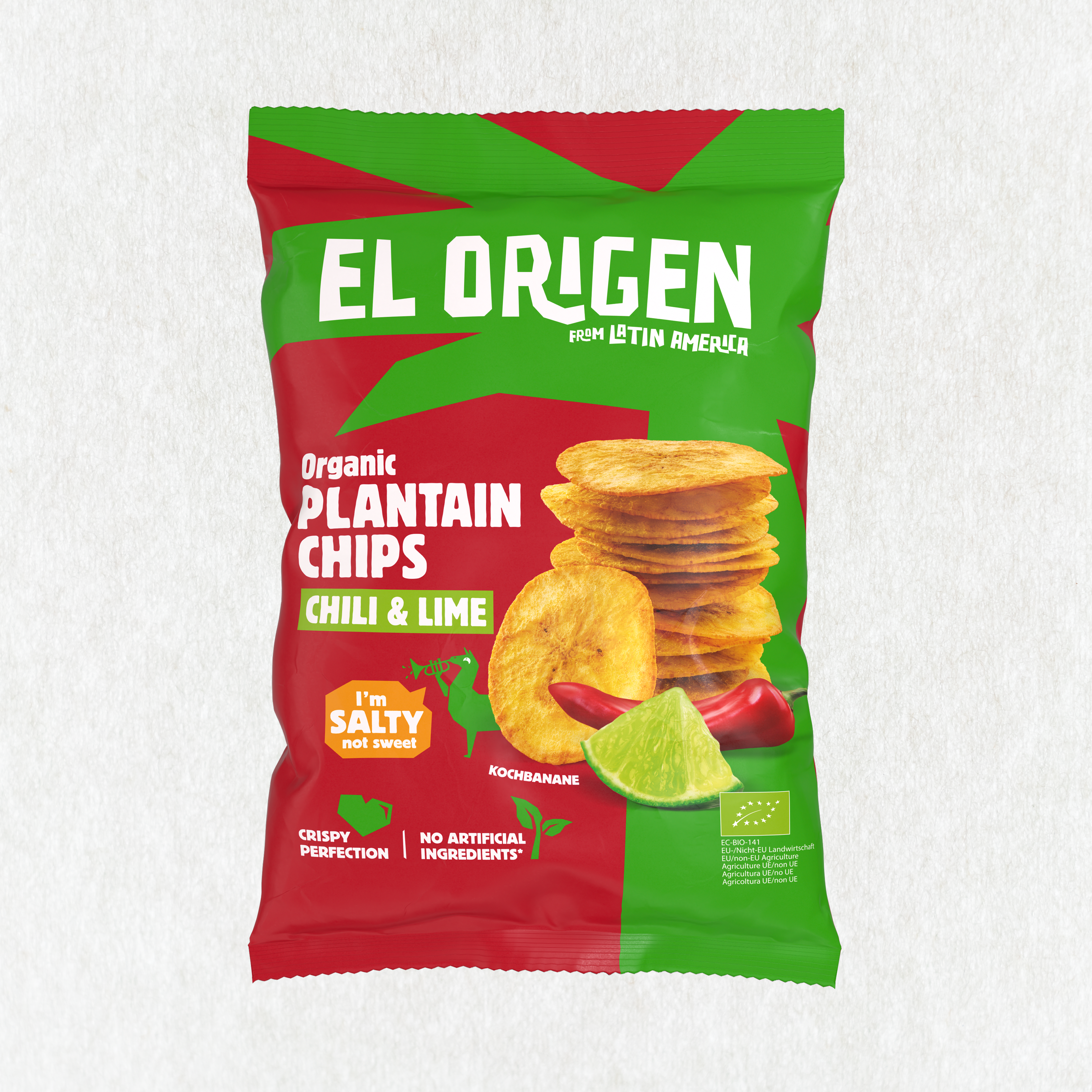 Bio Kochbananen Chips Chili Lime