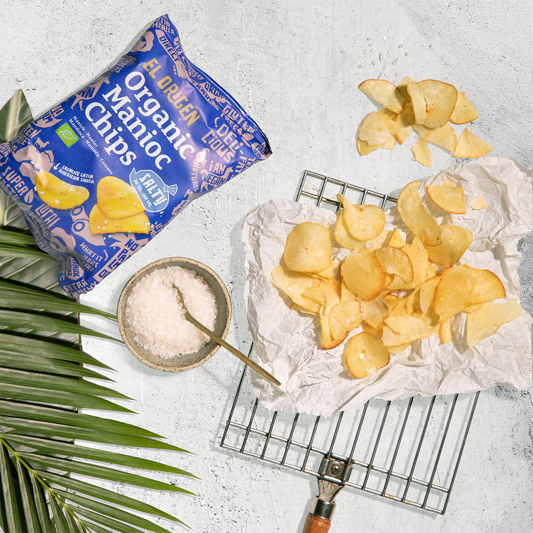 Bio Maniok Chips mit Meersalz